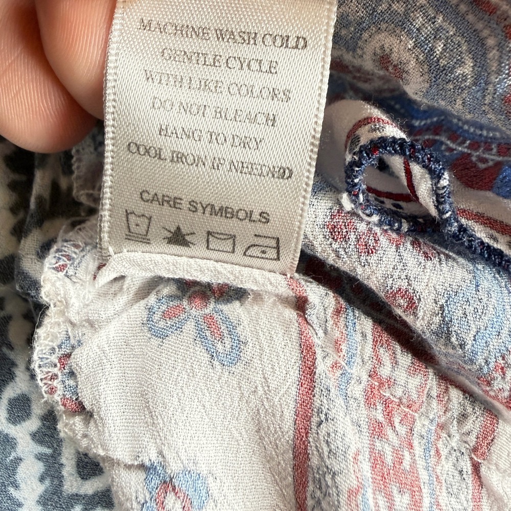 John Mark Tunic Top Women XS Tiered Boho Artsy Chic Peplum Whimsical Cottagrcore - Picture 9 of 10